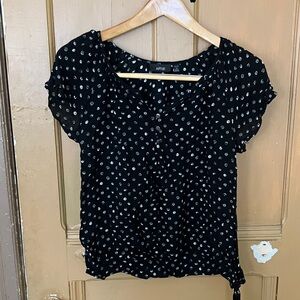 Apt. 9 Women's Black and White Blouse